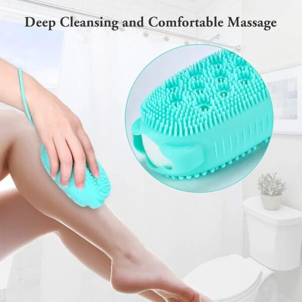 Silicone Bath & Massage Brush Double Sided