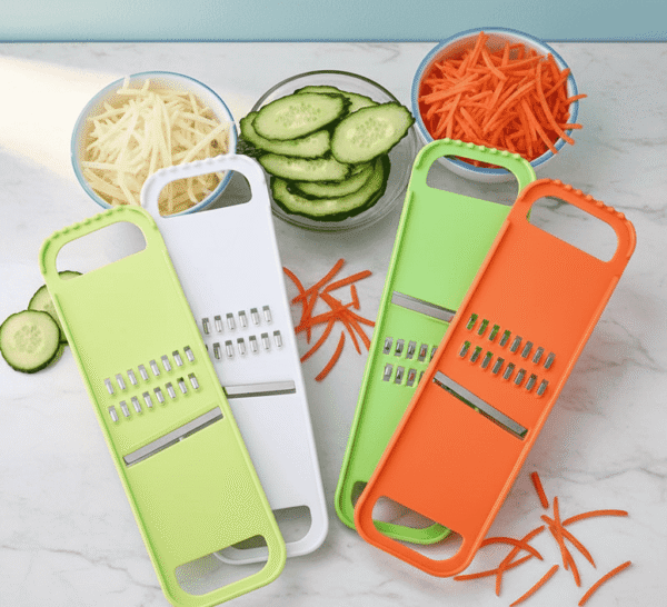 Stainless Steel Vegetable Mandoline Slicer and Julienne Grater Set