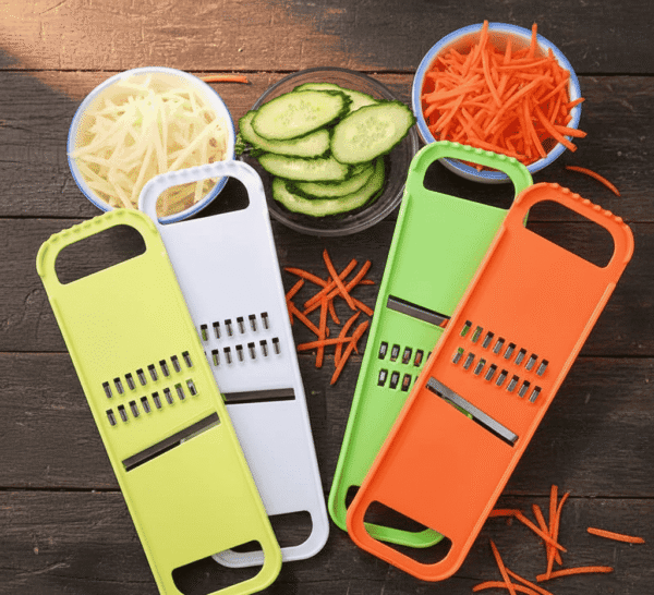 Stainless Steel Vegetable Mandoline Slicer and Julienne Grater Set