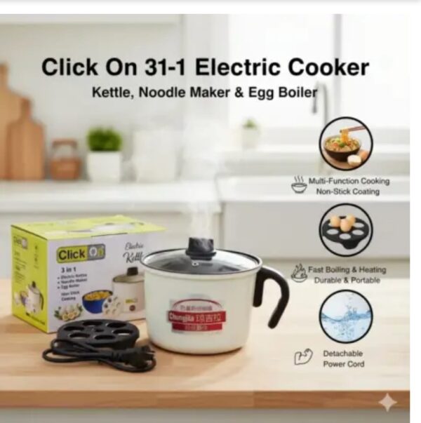 Electric Kettle – Noodle Maker, Egg Boiler