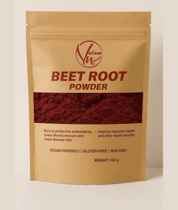 Natural Beetroot Powder 100g | For Glowing Skin, Pink Lips, Healthy Hair & Daily Nutrition | Pure And Organic Drink Mix Superfood